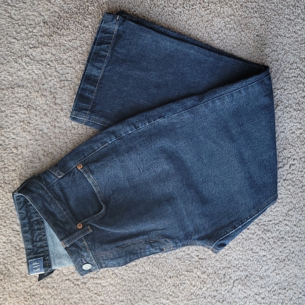 GAP Denim Bootcut Capri, Size 10, Color Blue - Picture 2 of 6